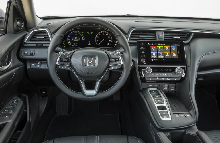 steering wheel and dashboard of the 2019 Honda Insight