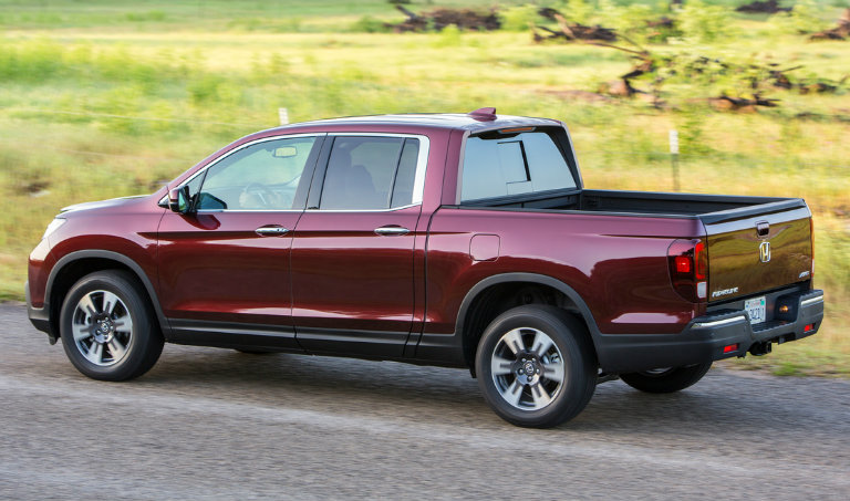 side view of the 2019 Honda Ridgelinew