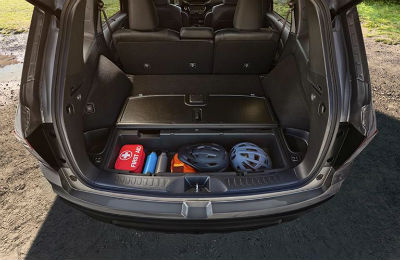 2019 Honda Passport interior cargo space with creative storage