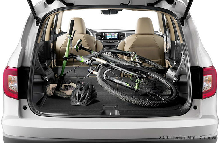 Interior view of 2020 Honda Pilot LX trunk