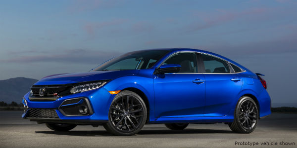 Blue 2020 Honda Civic Si Sedan