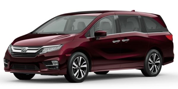 2020 Honda Odyssey in Deep Scarlet Pearl 