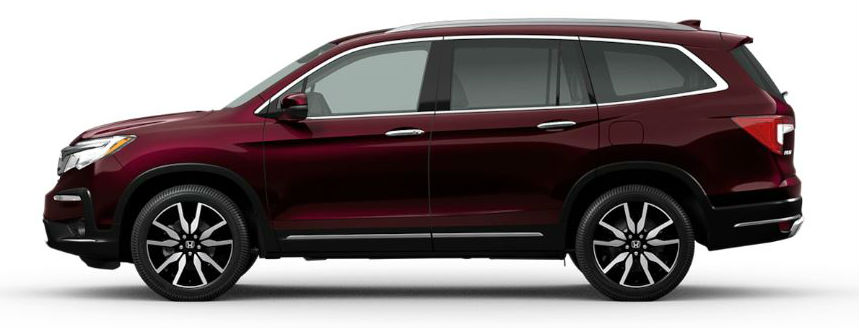 2020 Honda Pilot in Deep Scarlet Pearl