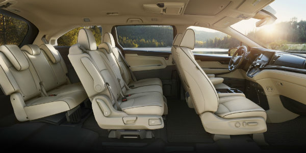 Interior view of 2021 Honda Odyssey