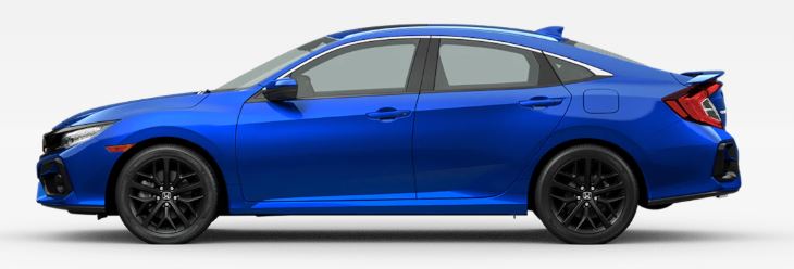 2020 Honda Civic Si in Aegean Blue Metallic