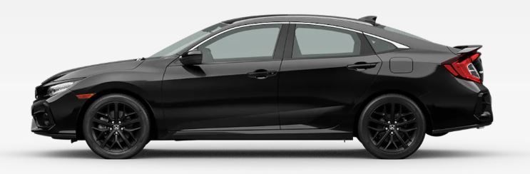 2020 Honda Civic Si in Crystal Black Pearl