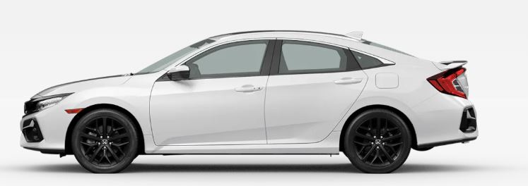 2020 Honda Civic Si in Platinum White Pearl