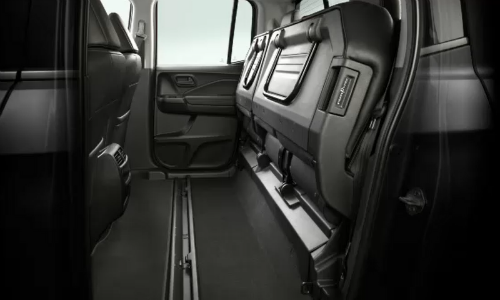 Rear seats up in 2020 Honda Ridgeline