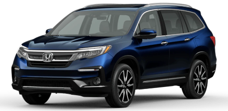 2021 Honda Pilot in Obsidian Blue Pearl 