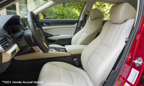 Front seats in 2021 Honda Accord Hybrid