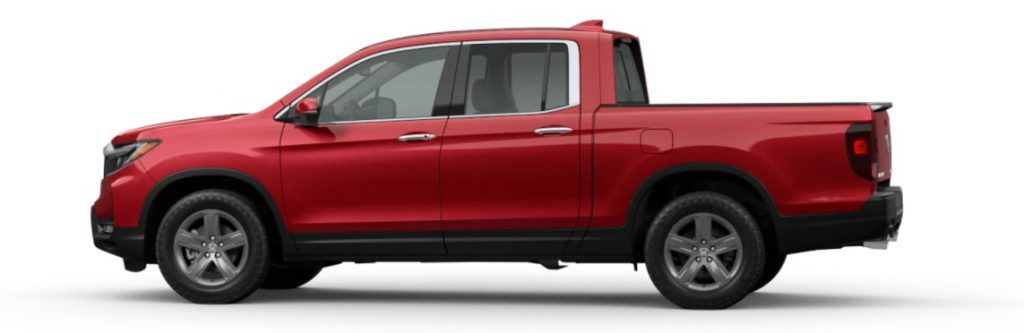 2021 Honda Ridgeline in Radiant Red Metallic II