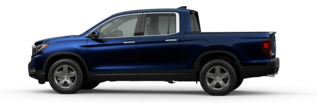 2021 Honda Ridgeline in Obsidian Blue Pearl