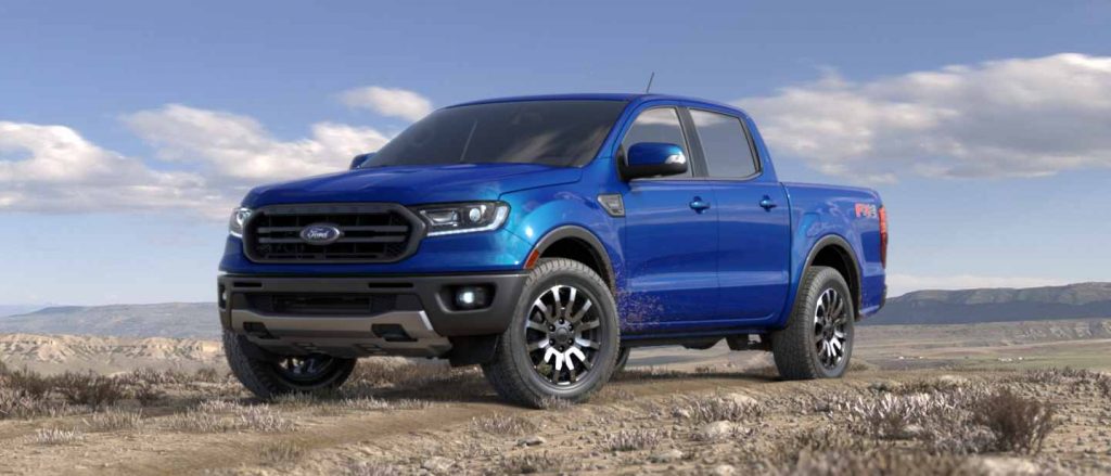 2019 Ford Ranger in Lightning Blue