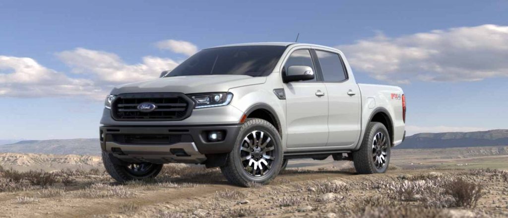 2019 Ford Ranger in White Platinum